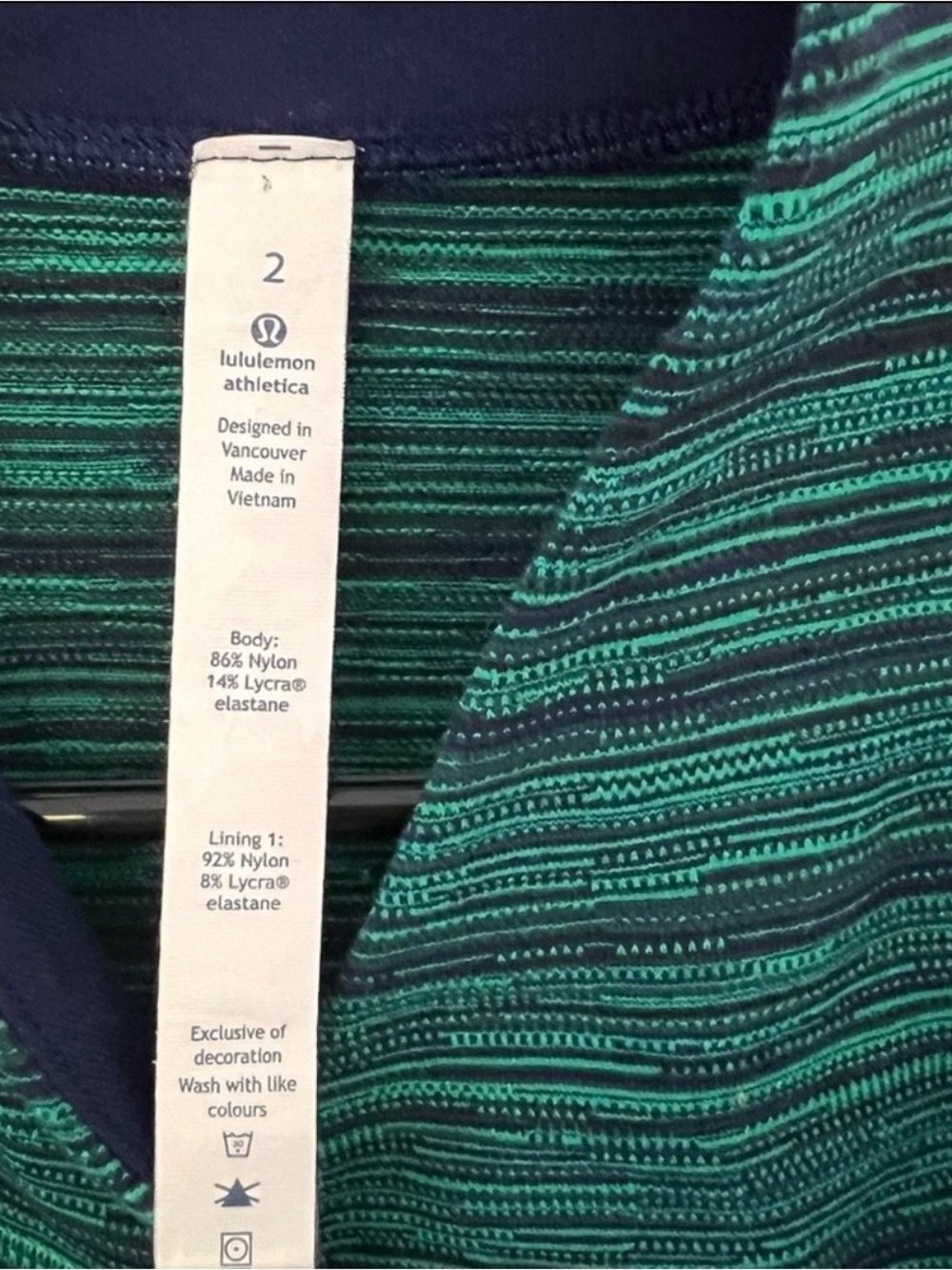 Lululemon Precision Jacket Cyber Jungle Hero Blue Size 2 - Picture 10 of 12
